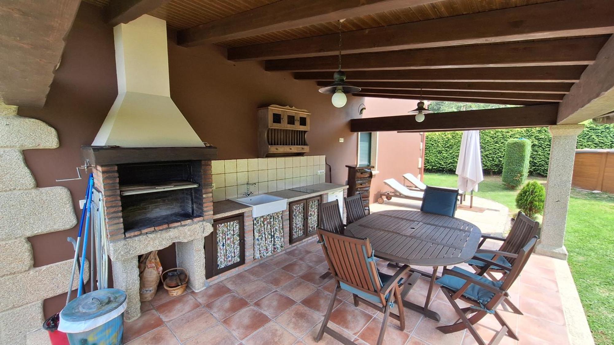 Chalet Rural 400 M Playa Piscina Barbacoa Chimenea Bueu Luaran gambar